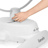 Balansoar, Lionelo, Iris, 2 in 1, Rotire 360 grade, Electric, Cu 3 moduri de leganare, Cu 5 trepte de viteza, Cu 3 pozitii de inclinare, Pana la 9 kg, Gri