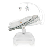 Balansoar, Lionelo, Mell, 2 in 1, Rotire 360 grade, Electric, Cu 3 moduri de leganare, Cu 5 trepte de viteza, Cu 3 pozitii de inclinare, Cu timer, 12 melodii si 2 sunete ale naturii, Pana la 9 kg, Bej