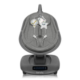 Balansoar si sezlong, Lionelo, Blossom, 5 melodii, 5 moduri de balansare, Cu jucarii, Husa respirabila, 60% bambus, Cu telecomanda, Reglare pozitie scaun pentru somn, Pana la 9 kg, Gri