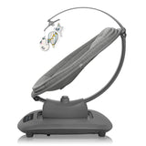 Balansoar si sezlong, Lionelo, Blossom, 5 melodii, 5 moduri de balansare, Cu jucarii, Husa respirabila, 60% bambus, Cu telecomanda, Reglare pozitie scaun pentru somn, Pana la 9 kg, Gri