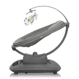 Balansoar si sezlong, Lionelo, Blossom, 5 melodii, 5 moduri de balansare, Cu jucarii, Husa respirabila, 60% bambus, Cu telecomanda, Reglare pozitie scaun pentru somn, Pana la 9 kg, Gri