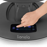 Balansoar si sezlong, Lionelo, Blossom, 5 melodii, 5 moduri de balansare, Cu jucarii, Husa respirabila, 60% bambus, Cu telecomanda, Reglare pozitie scaun pentru somn, Pana la 9 kg, Gri