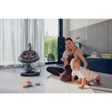 Balansoar si sezlong, Lionelo, Blossom, 5 melodii, 5 moduri de balansare, Cu jucarii, Husa respirabila, 60% bambus, Cu telecomanda, Reglare pozitie scaun pentru somn, Pana la 9 kg, Mov