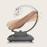 Balansoar si sezlong, Lionelo, Blossom, 5 melodii, 5 moduri de balansare, Cu jucarii, Husa respirabila, 60% bambus, Cu telecomanda, Reglare pozitie scaun pentru somn, Pana la 9 kg, Mov