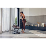 Balansoar si sezlong, Lionelo, Blossom, 5 melodii, 5 moduri de balansare, Cu jucarii, Husa respirabila, 60% bambus, Cu telecomanda, Reglare pozitie scaun pentru somn, Pana la 9 kg, Mov