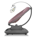 Balansoar si sezlong, Lionelo, Blossom, 5 melodii, 5 moduri de balansare, Cu jucarii, Husa respirabila, 60% bambus, Cu telecomanda, Reglare pozitie scaun pentru somn, Pana la 9 kg, Mov