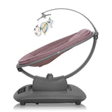 Balansoar si sezlong, Lionelo, Blossom, 5 melodii, 5 moduri de balansare, Cu jucarii, Husa respirabila, 60% bambus, Cu telecomanda, Reglare pozitie scaun pentru somn, Pana la 9 kg, Mov