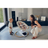 Balansoar si sezlong, Lionelo, Olivia, 2 in 1, Electric, Cu leganare 3D, 5 moduri de balansare in mai multe directii, Cu 13 melodii, Scaun pivotant la 180 grade, Reglabil, Cu arcada jucarii, Bej