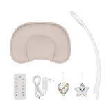 Balansoar si sezlong, Lionelo, Olivia, 2 in 1, Electric, Cu leganare 3D, 5 moduri de balansare in mai multe directii, Cu 13 melodii, Scaun pivotant la 180 grade, Reglabil, Cu arcada jucarii, Bej