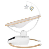 Balansoar si sezlong, Lionelo, Olivia, 2 in 1, Electric, Cu leganare 3D, 5 moduri de balansare in mai multe directii, Cu 13 melodii, Scaun pivotant la 180 grade, Reglabil, Cu arcada jucarii, Bej