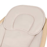 Balansoar si sezlong, Lionelo, Olivia, 2 in 1, Electric, Cu leganare 3D, 5 moduri de balansare in mai multe directii, Cu 13 melodii, Scaun pivotant la 180 grade, Reglabil, Cu arcada jucarii, Bej