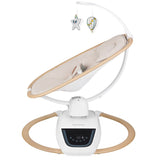 Balansoar si sezlong, Lionelo, Olivia, 2 in 1, Electric, Cu leganare 3D, 5 moduri de balansare in mai multe directii, Cu 13 melodii, Scaun pivotant la 180 grade, Reglabil, Cu arcada jucarii, Bej