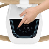 Balansoar si sezlong, Lionelo, Olivia, 2 in 1, Electric, Cu leganare 3D, 5 moduri de balansare in mai multe directii, Cu 13 melodii, Scaun pivotant la 180 grade, Reglabil, Cu arcada jucarii, Bej