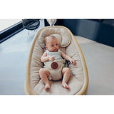 Balansoar si sezlong, Lionelo, Olivia, 2 in 1, Electric, Cu leganare 3D, 5 moduri de balansare in mai multe directii, Cu 13 melodii, Scaun pivotant la 180 grade, Reglabil, Cu arcada jucarii, Bej