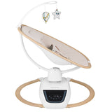 Balansoar si sezlong, Lionelo, Olivia, 2 in 1, Electric, Cu leganare 3D, 5 moduri de balansare in mai multe directii, Cu 13 melodii, Scaun pivotant la 180 grade, Reglabil, Cu arcada jucarii, Bej