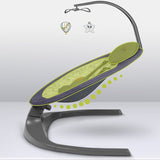 Balansoar si sezlong, Lionelo, Ralf, 2 in 1, Electric, Cu telecomanda si cablu USB, Cu miscare laterala de balansare si 5 niveluri diferite de viteza, Cu 12 melodii, Gri/Alb