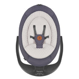 Balansoar si sezlong, Lionelo, Ralf, 2 in 1, Electric, Cu telecomanda si cablu USB, Cu miscare laterala de balansare si 5 niveluri diferite de viteza, Cu 12 melodii, Gri Grafit, Resigilat