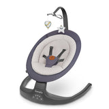 Balansoar si sezlong, Lionelo, Ralf, 2 in 1, Electric, Cu telecomanda si cablu USB, Cu miscare laterala de balansare si 5 niveluri diferite de viteza, Cu 12 melodii, Gri Grafit, Resigilat