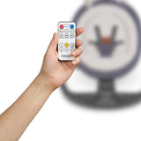 Balansoar si sezlong, Lionelo, Ralf, 2 in 1, Electric, Cu telecomanda si cablu USB, Cu miscare laterala de balansare si 5 niveluri diferite de viteza, Cu 12 melodii, Gri Grafit, Resigilat