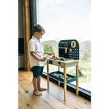 Banc de lucru, Free2Play, My first wooden Work Bench, Cu diverse unelte si accesorii, Pliabil, 55 x 28,5 x 85 cm, 36 luni+, Multicolor