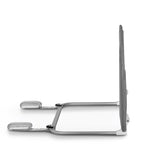 Bariera de protectie pentru pat, Lionelo, Lora XL, Pliabila, Sistem de blocare StandSafe, Geanta de transport inclusa, 150x46 cm, Conform cu BS 7972:2001+A1:2009, Gri