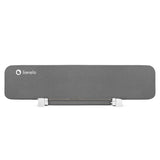 Bariera de protectie pentru pat, Lionelo, Lora XL, Pliabila, Sistem de blocare StandSafe, Geanta de transport inclusa, 150x46 cm, Conform cu BS 7972:2001+A1:2009, Gri