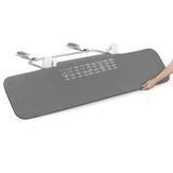 Bariera de protectie pentru pat, Lionelo, Lora XL, Pliabila, Sistem de blocare StandSafe, Geanta de transport inclusa, 150x46 cm, Conform cu BS 7972:2001+A1:2009, Gri