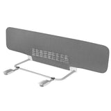 Bariera de protectie pentru pat, Lionelo, Lora XL, Pliabila, Sistem de blocare StandSafe, Geanta de transport inclusa, 150x46 cm, Conform cu BS 7972:2001+A1:2009, Gri
