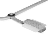 Bariera de protectie pentru pat, Lionelo, Lora XL, Pliabila, Sistem de blocare StandSafe, Geanta de transport inclusa, 150x46 cm, Conform cu BS 7972:2001+A1:2009, Gri