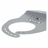 Baveta, FreeON, Moale, Din silicon, Fara BPA, Cu buzunar, 31 x 24 cm, Lion Grey