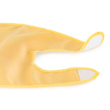 Baveta impermeabila cu buzunar, Petite&Mars, Nate, Fara PVC si ftalati, 37 × 27 cm, 6 luni+, Prindere velcro, Ocru