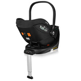 Baza scaun auto i-Size, Lionelo, Moxie, Rotativa 360, Cu isofix si picior stabilizator, Cu indicatori pentru instalare corecta, Negru