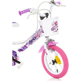 Bicicleta copii Dino Bikes 12" Fairy alb