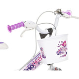 Bicicleta copii Dino Bikes 12" Fairy alb