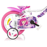 Bicicleta copii Dino Bikes 12" Fairy alb