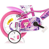 Bicicleta copii Dino Bikes 12" Fairy roz