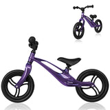 Bicicleta fara pedale, Lionelo, Bart, Usoara, Cu cadru din magneziu, Cu ghidon si sa reglabile, Greutate 3 Kg, 12 inch, Conform cu standardul european de securitate EN71, Purple Amethyst
