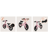 Bicicleta fara pedale, Lionelo, Toni, Cu ghidon si sa reglabile, Ultra usoara, 2.8 Kg, 18 luni+, Sustine 30 kg, Conform cu standardul EN71-1/2/3, Certificata TUV SUD, Roz