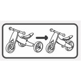 Bicicleta/tricicleta fara pedale, Free2Move, Din lemn, 2 in 1, Functie de bicicleta echilibru, Sa reglabila, Manere antiderapante, Roti ajustabile, 18 luni - 3 ani, Conform cu standardele europene EN71-1;2018, EN71-2:2020, EN71-3:2021, Brown Black