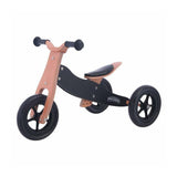 Bicicleta/tricicleta fara pedale, Free2Move, Din lemn, 2 in 1, Functie de bicicleta echilibru, Sa reglabila, Manere antiderapante, Roti ajustabile, 18 luni - 3 ani, Conform cu standardele europene EN71-1;2018, EN71-2:2020, EN71-3:2021, Brown Black
