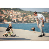 Bicicleta/tricicleta fara pedale, Free2Move, Din lemn, 2 in 1, Functie de bicicleta echilibru, Scaun reglabil, Roti ajustabile, Manere antiderapante, Varsta 1-3 ani, Conform cu standardele europene EN71-1;2018, EN71-2:2020, EN71-3:2021, Mint