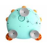 Jucarie Interactiva de baie, Bocioland, Peste cu difuzor pentru baloane de spuma si muzica, Fixare cu Ventuze, Verde, 20x20 cm