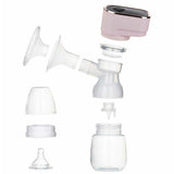 Aparat electric pentru alaptare, Bocioland, Clara, Cu multiple functii, Cu biberon si o suzeta, Pink