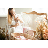 Aparat electric pentru alaptare, Bocioland, Clara, Cu multiple functii, Cu biberon si o suzeta, Pink