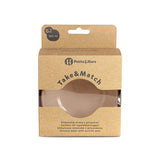 Bol, Petite&Mars, Take&Match, Din silicon, Cu ventuza, Fara BPA, Adecvat pentru masina de spalat vase si microunde, Nu absoarbe mirosuri, 6 luni+, 360 ml, Bitter Cocoa, Maro