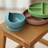 Bol, Petite&Mars, Take&Match, Din silicon, Cu ventuza, Fara BPA, Adecvat pentru masina de spalat vase si microunde, Nu absoarbe mirosuri, 6 luni+, 360 ml, Velvet Latte, Maro pudrat