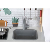 Bucatarie copii lemn, Free2Play, Mini Chef, Cu efecte de sunet si lumina, Cu accesorii, 70 x 30 x 104 cm, Conform cu standardele europene EN71-1;2018, EN71-2:2020, EN71-3:2021