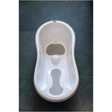 Cadita, FreeON, Cu doua parti antiderapante, Cu dop, Conform cu standardul european de securitate EN 17072:2018, 81x41x24 cm, White