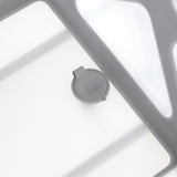 Cadita de baie cu pliere ultra-compacta, Jane, Oasis, Cu doua manere, 68 x 42 x 26 cm, Conform cu standardul european de siguranta EN 17072:2018, Blue