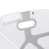 Cadita de baie cu pliere ultra-compacta, Jane, Oasis, Cu doua manere, 68 x 42 x 26 cm, Conform cu standardul european de siguranta EN 17072:2018, Blue